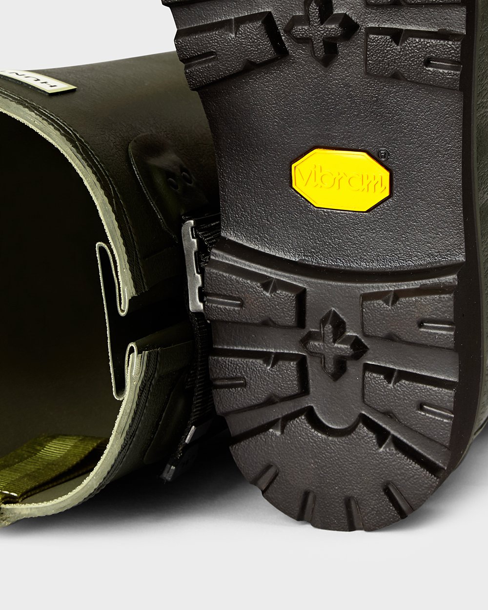 Botas De Altas Hunter Hombre Verde Oscuro Oliva Balmoral Side Adjustable 623510-QFI